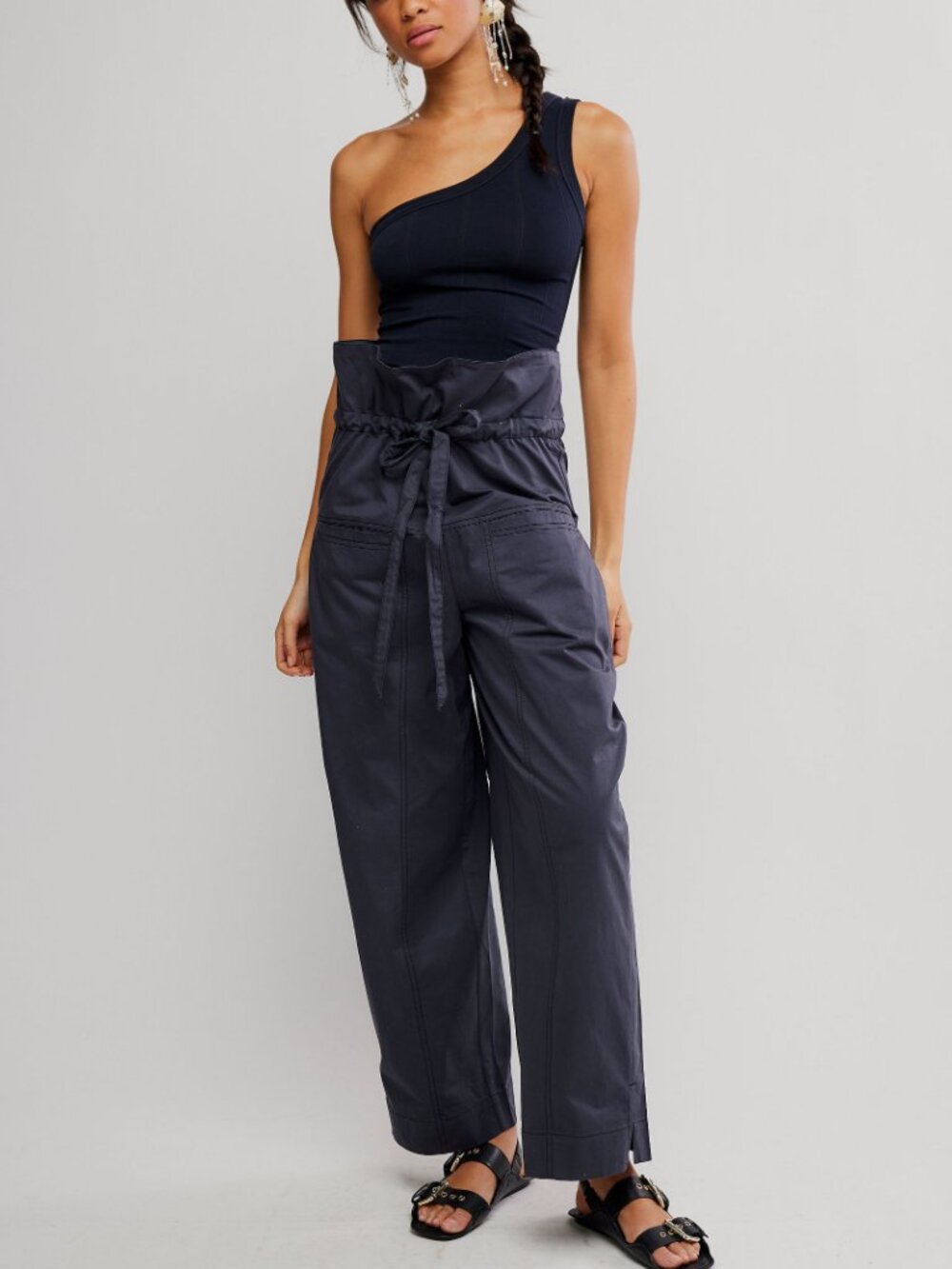 FREE PEOPLE Fisherman Pants / Washed Black - Picture 10 of 11